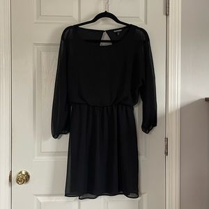 GENTLY USED Express Black Long Sleeve Dress